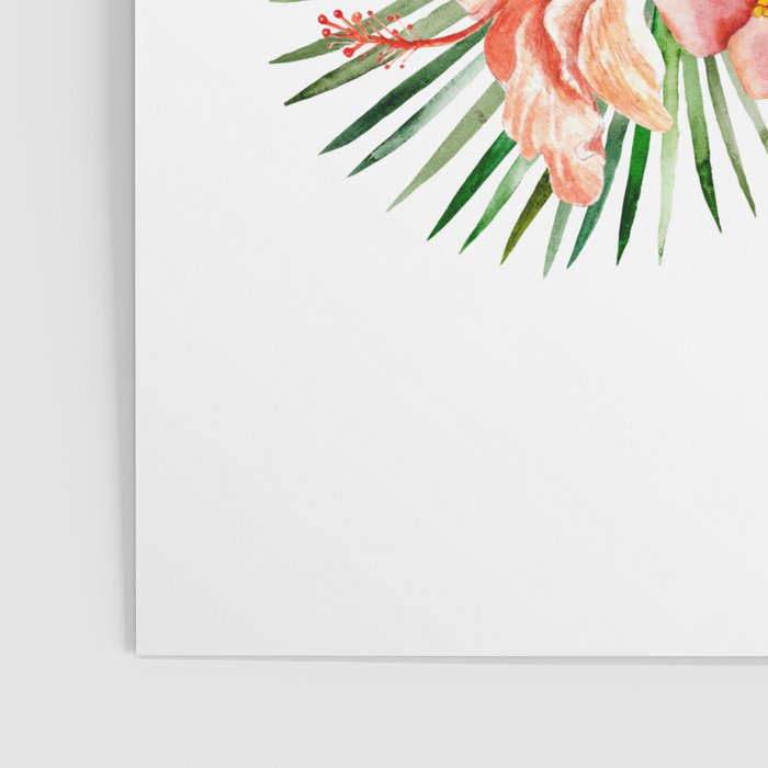Tropical Jungle Hibiscus Flowers - Floral Poster Gallery Image 3