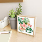Tropical Jungle Hibiscus Flowers - Floral Mini Art Print Gallery Image 2