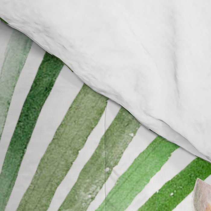 Tropical Jungle Hibiscus Flowers - Floral Comforter Gallery Image 4