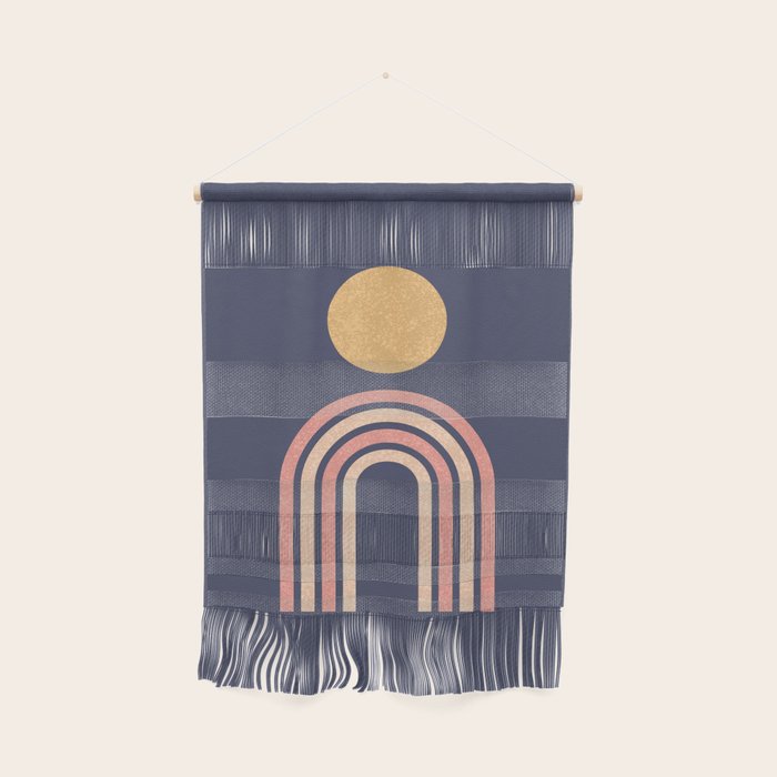 Mid century modern - indigo Wall Hanging Gallery Image 1