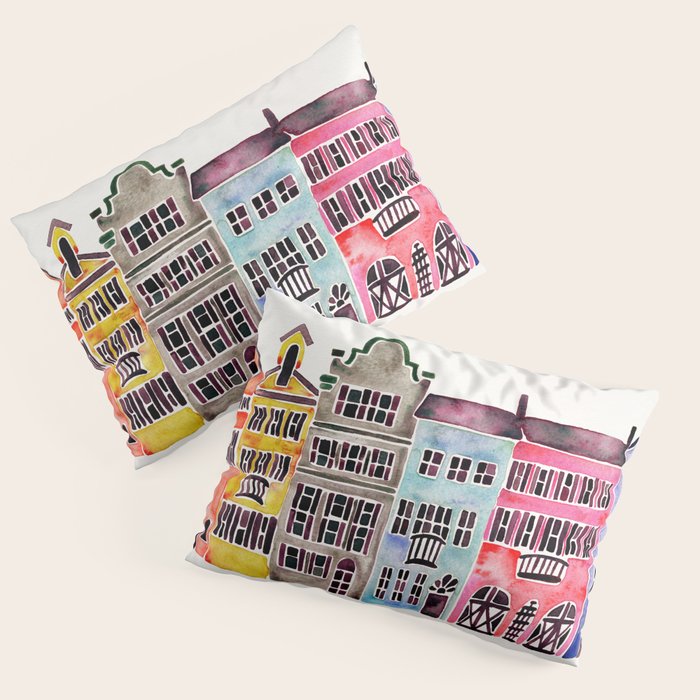 Rainbow Row - Charleston Pillow Sham Gallery Image 3