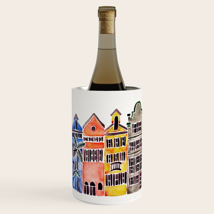Rainbow Row - Charleston Wine Chiller Gallery Image 2