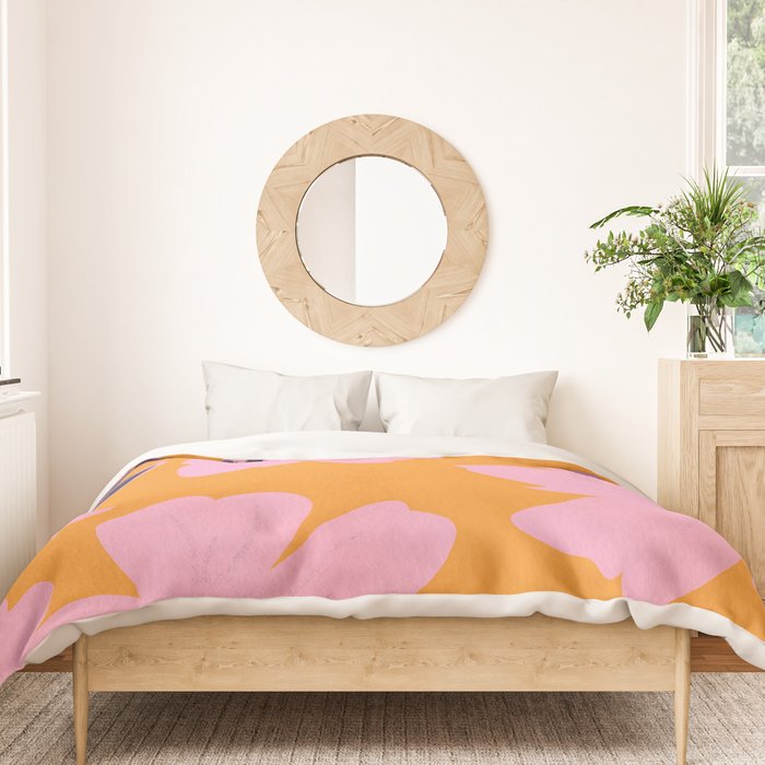 Abstract Minimal Flowers 18 Duvet Cover Gallery Image 3