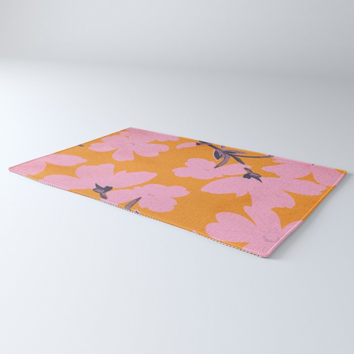 Abstract Minimal Flowers 18 Rug Gallery Image 3