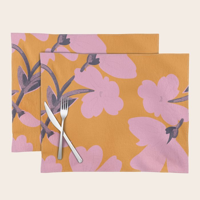 Abstract Minimal Flowers 18 Placemat Gallery Image 1