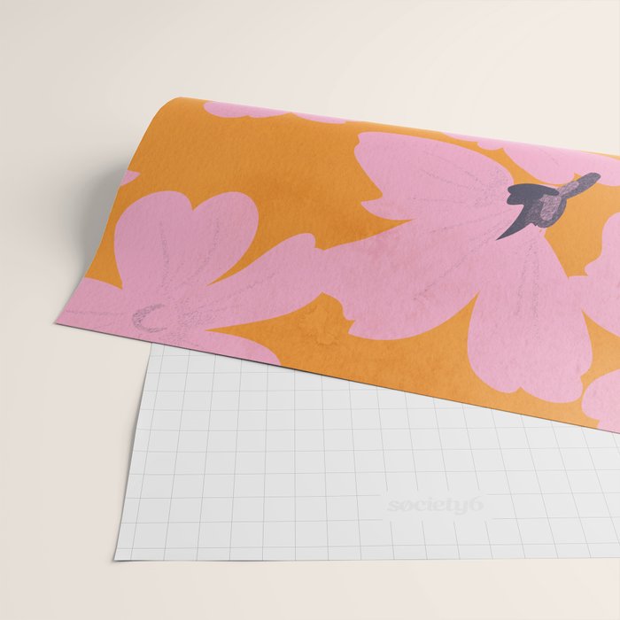 Abstract Minimal Flowers 18 Wrapping Paper Gallery Image 2