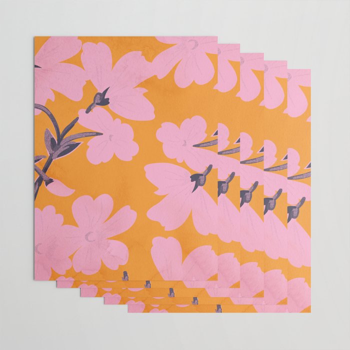 Abstract Minimal Flowers 18 Wrapping Paper Gallery Image 3