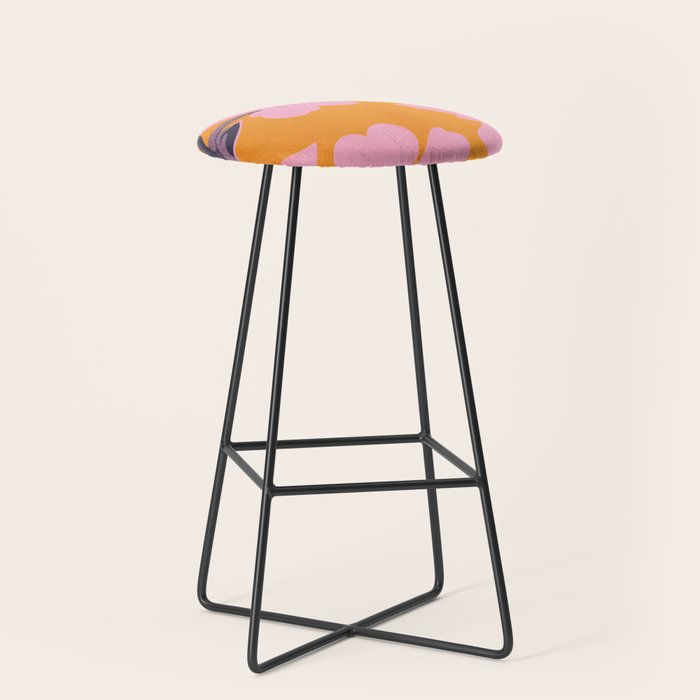 Abstract Minimal Flowers 18 Stool Gallery Image 1