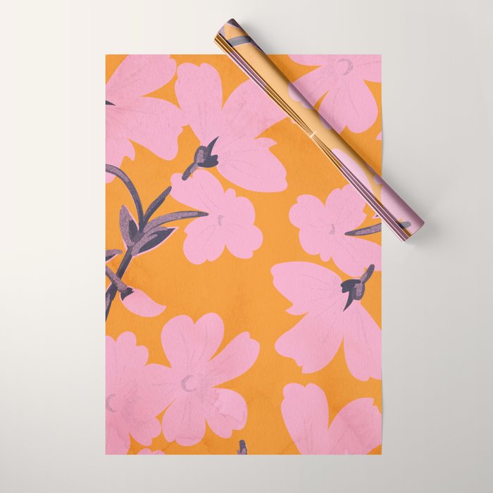 Abstract Minimal Flowers 18 Wrapping Paper Gallery Image 1