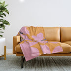 Abstract Minimal Flowers 18 Throw Blanket Gallery Image 1