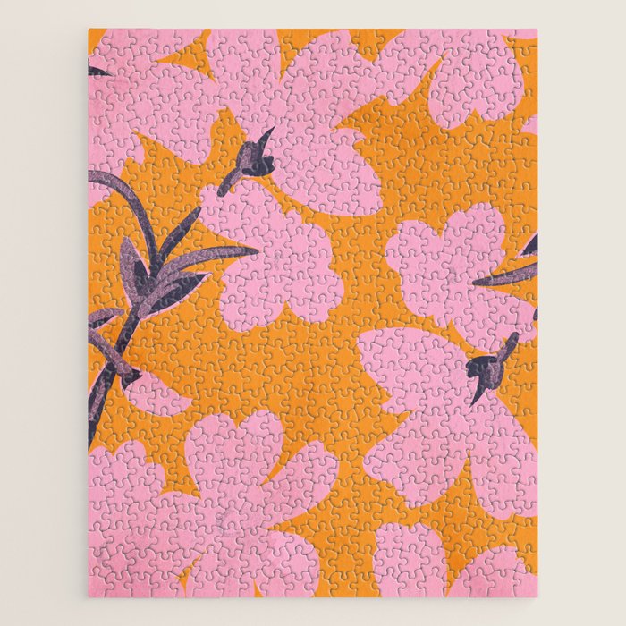 Abstract Minimal Flowers 18 Jigsaw Puzzle Gallery Image 1