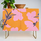 Abstract Minimal Flowers 18 Credenza Gallery Image 1