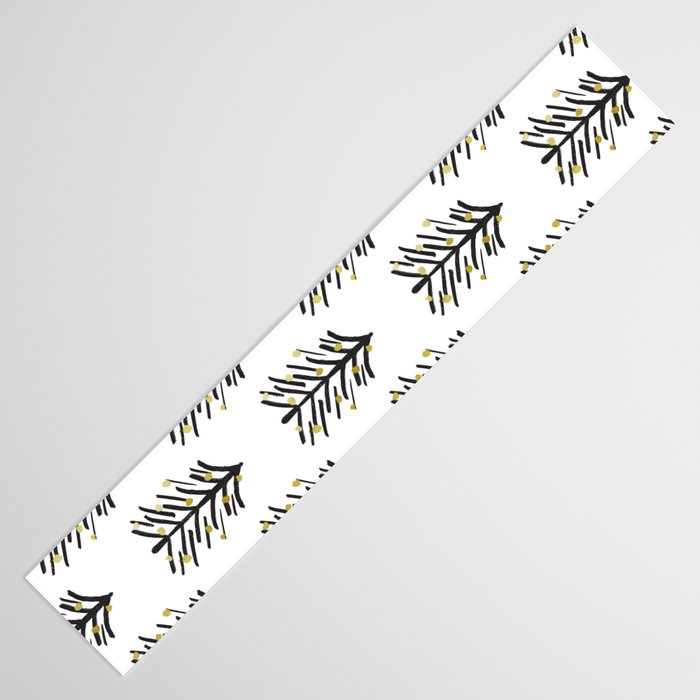 Black and gold spiky tree Table Runner Gallery Image 3