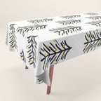 Black and gold spiky tree Tablecloth Gallery Image 1