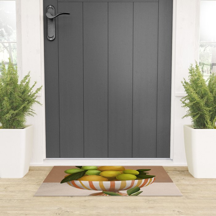 Golden Citrus 1 Welcome Mat Gallery Image 3
