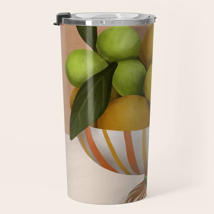 Golden Citrus 1 Travel Mug Gallery Image 3