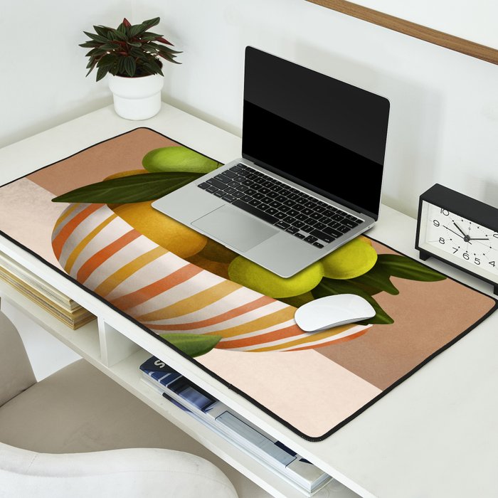 Golden Citrus 1 Desk Mat Gallery Image 2