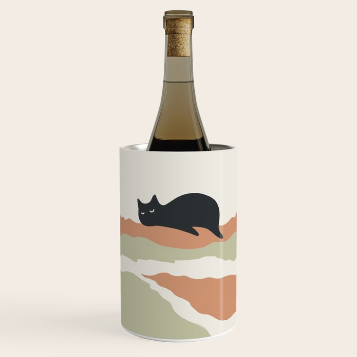 Magic meow 3 lazy cat Wine Chiller Gallery Image 1