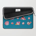 Sea Peppermint Candies Laptop Sleeve Gallery Image 2