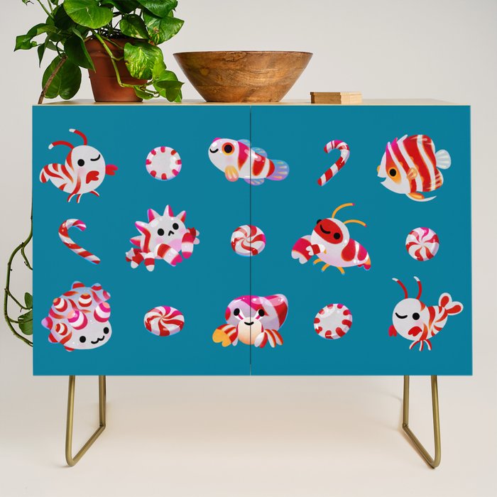 Sea Peppermint Candies Credenza Gallery Image 1