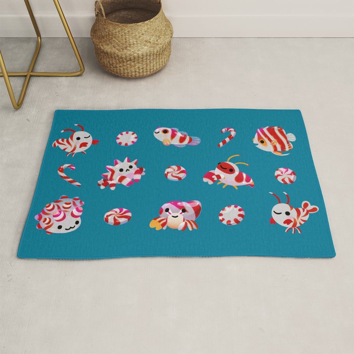 Sea Peppermint Candies Rug Gallery Image 1