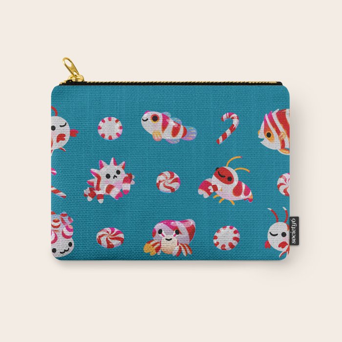 Sea Peppermint Candies Carry All Pouch Gallery Image 1