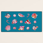 Sea Peppermint Candies Desk Mat Gallery Image 3