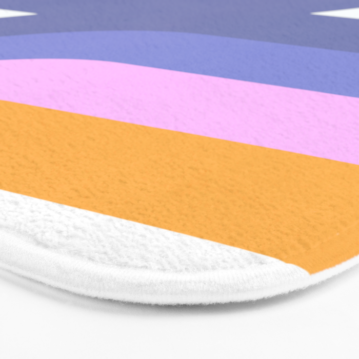 Double Rainbow in Very Peri Bath Mat Gallery Image 3
