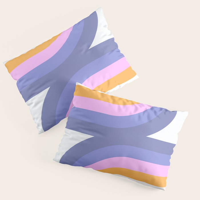 Double Rainbow in Very Peri Pillow Sham Gallery Image 3