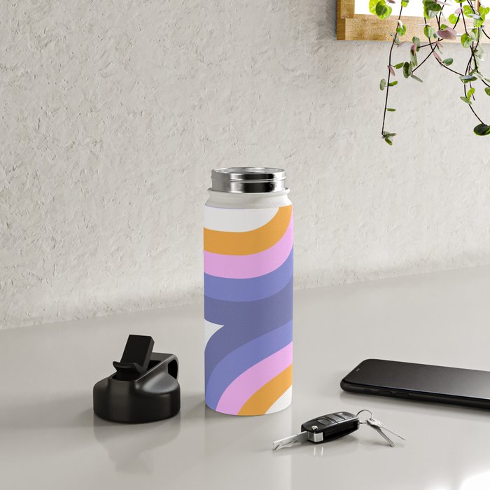Double Rainbow in Very Peri Water Bottle Gallery Image 4