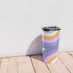 Double Rainbow in Very Peri Travel Mug Gallery Image 4