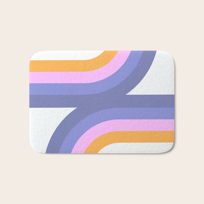 Double Rainbow in Very Peri Bath Mat Gallery Image 1
