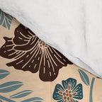 Fall Floral Pattern in Blue, Brown & Rust Comforter Gallery Image 4