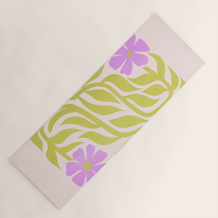 Lilac & Lime: Les Fleurs | Flower Market Color Series 02 Yoga Mat Gallery Image 1