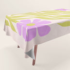 Lilac & Lime: Les Fleurs | Flower Market Color Series 02 Tablecloth Gallery Image 1