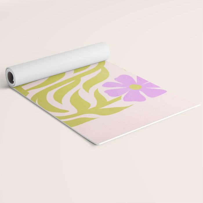 Lilac & Lime: Les Fleurs | Flower Market Color Series 02 Yoga Mat Gallery Image 2