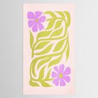 Lilac & Lime: Les Fleurs | Flower Market Color Series 02 Tablecloth Gallery Image 2
