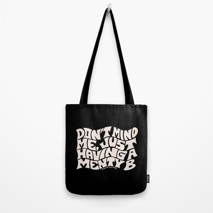Don't Mind Me in Cream Tote Bag Gallery Image 2
