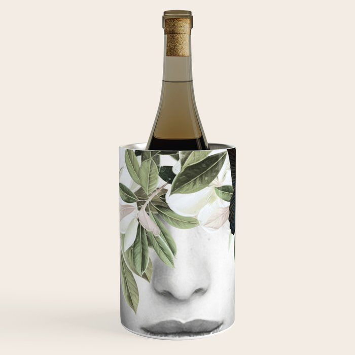 Woman With Flowers and Butterflies 3 Wine Chiller Gallery Image 1