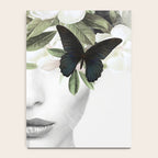 Woman With Flowers and Butterflies 3 Notebook Gallery Image 4