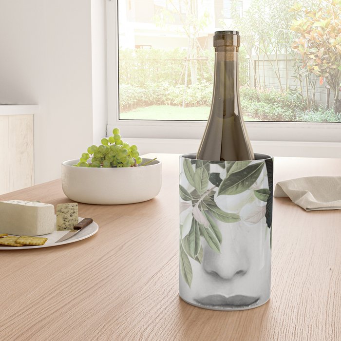 Woman With Flowers and Butterflies 3 Wine Chiller Gallery Image 4