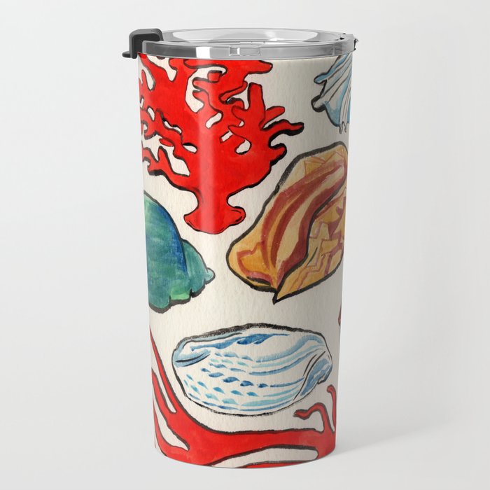 Sea Life Watercolor Travel Mug Gallery Image 3