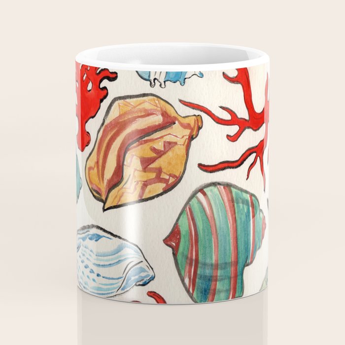 Sea Life Watercolor Coffee Mug Gallery Image 4