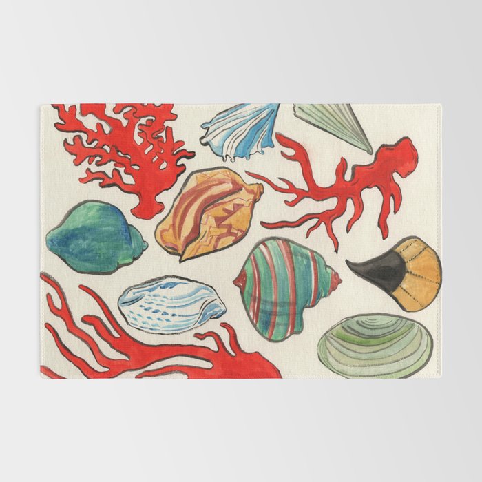 Sea Life Watercolor Rug Gallery Image 2