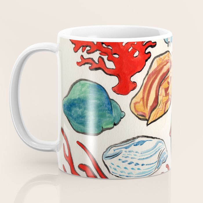 Sea Life Watercolor Coffee Mug Gallery Image 3
