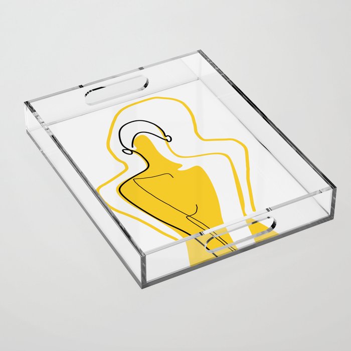 Sun Kissed Shy Girl Acrylic Tray Gallery Image 1