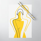 Sun Kissed Shy Girl Wrapping Paper Gallery Image 1