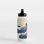 The Great Wave of Pugs Vanilla Sky Water Bottle Gallery Image 3
