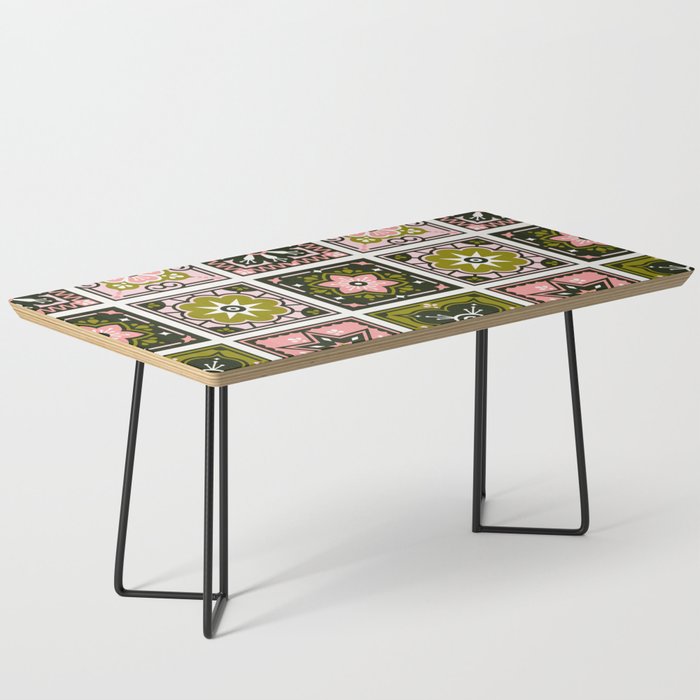 Talavera Mexican Tile - Blush & Sage Palette Coffee Table Gallery Image 1