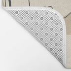 Abstract Line Art Nude Beige Bath Mat Gallery Image 2